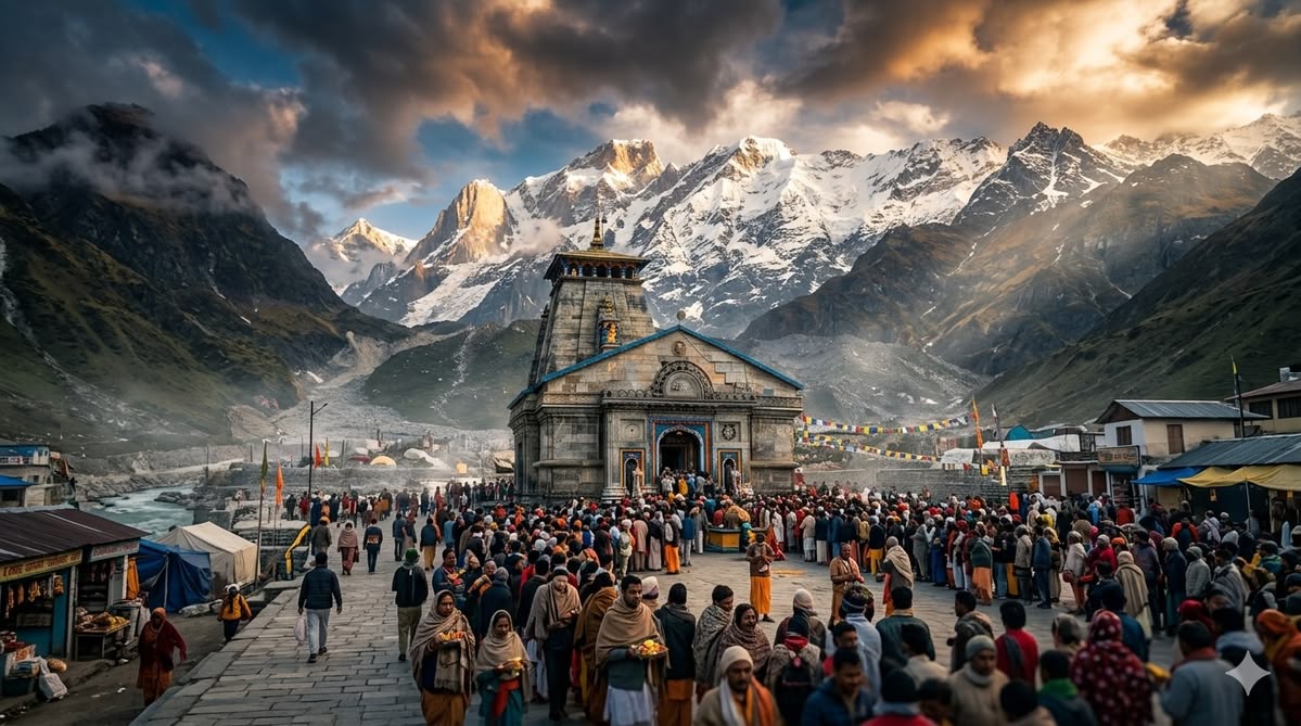 Himalayan mountain peaks at dawn