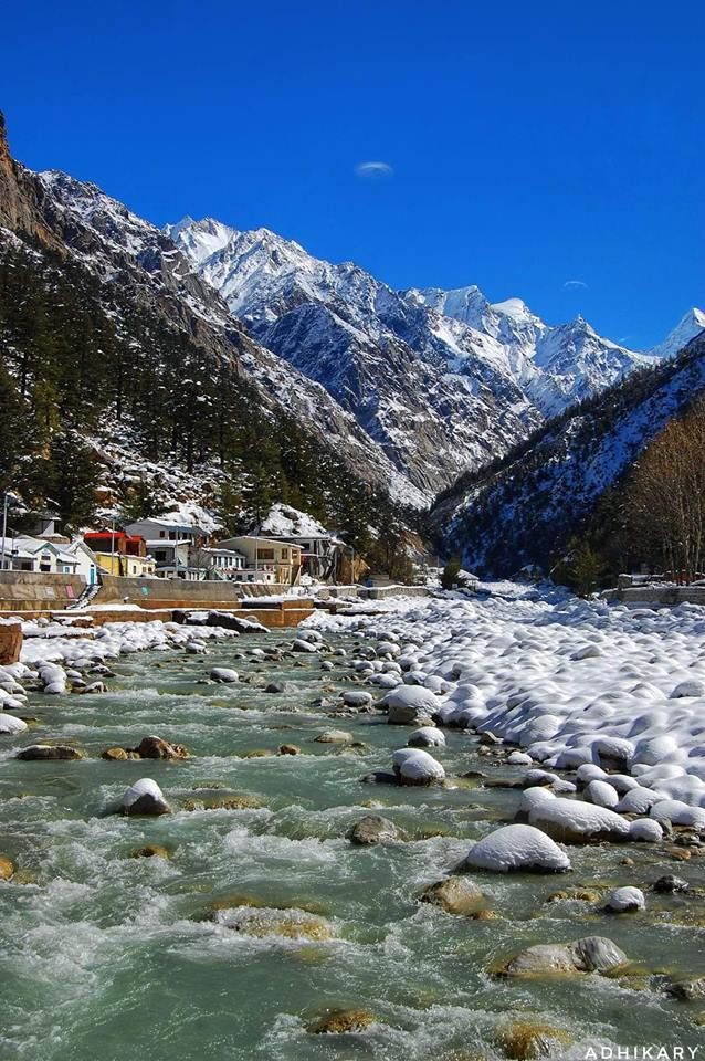 Gangotri shrine in the Himalayas