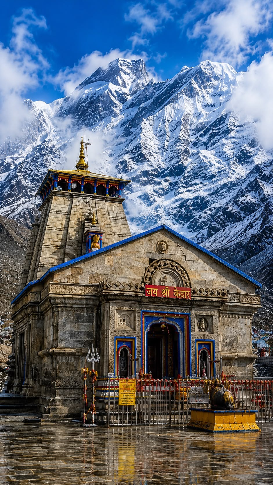 Kedarnath shrine in the Himalayas