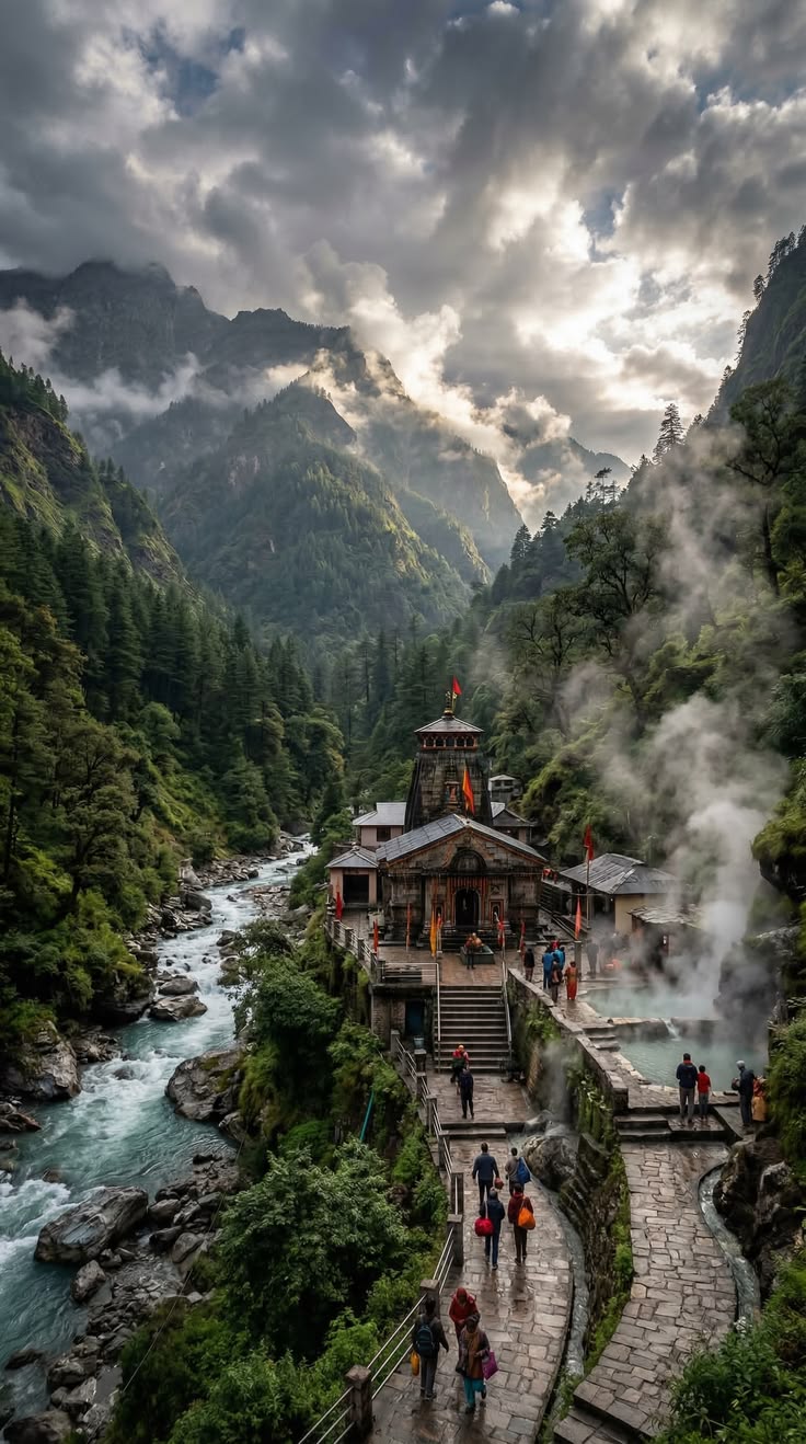 Yamunotri shrine in the Himalayas